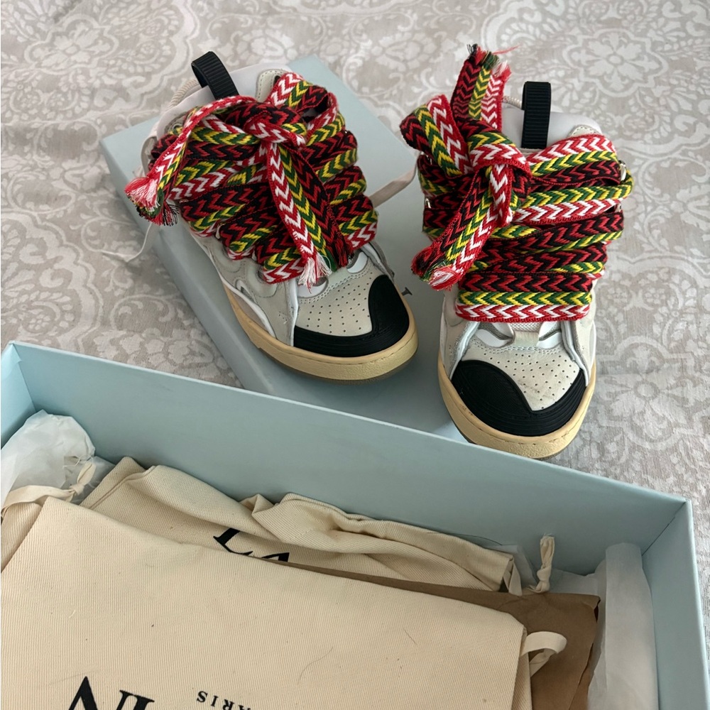 Lanvin Multicolor Zigzag Sneakers